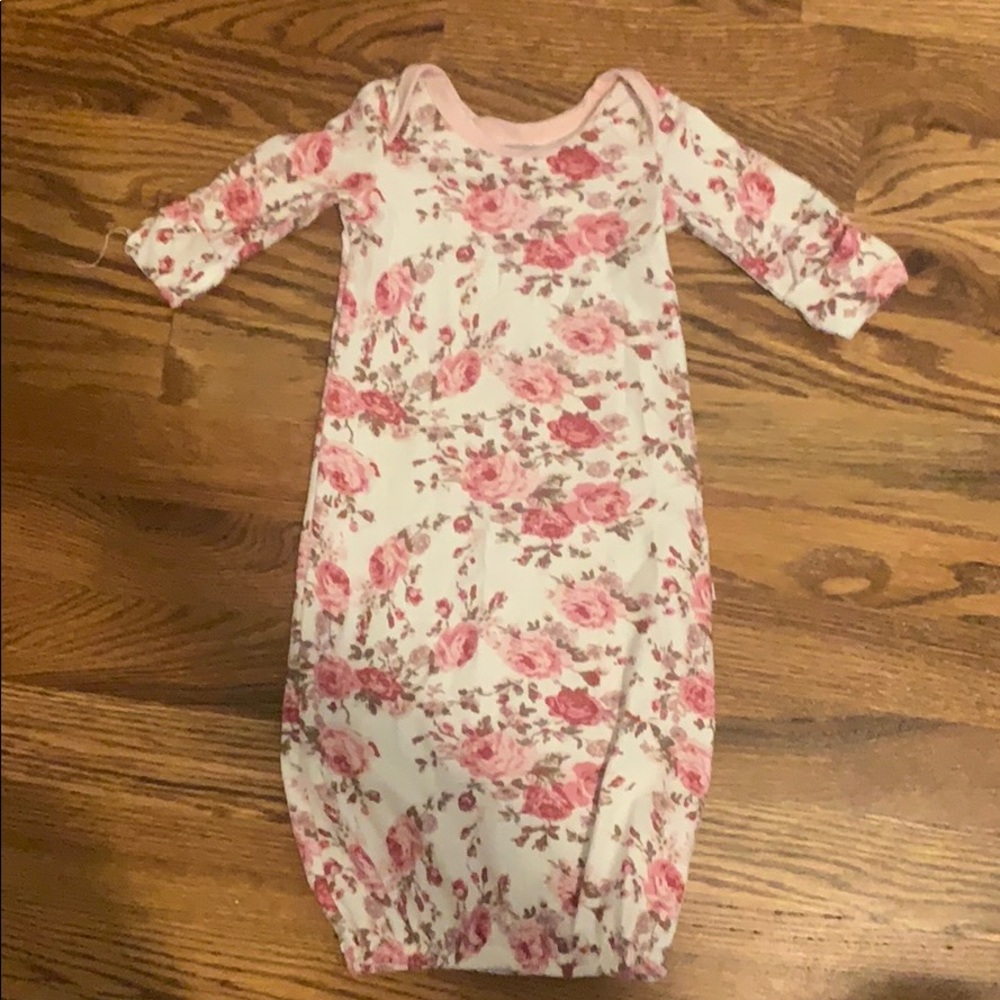 Discontinued Posh Peanut Newborn Gown pink floral